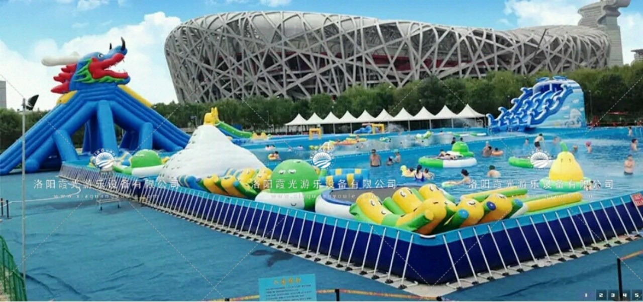 东莞生态园大型支架泳池
